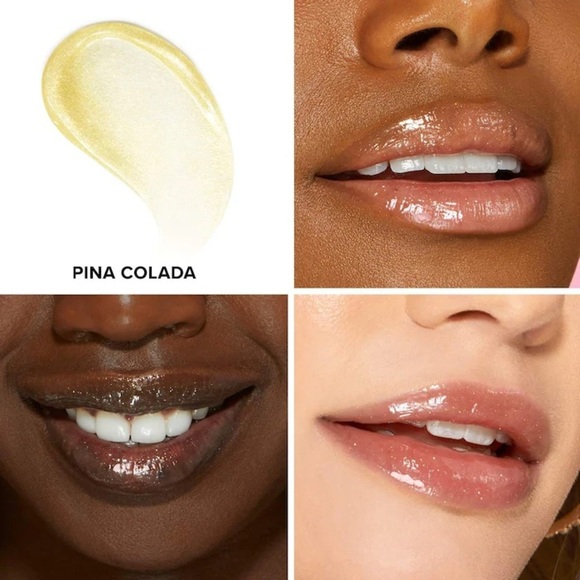 NEW IN BOX Too Faced Kissing Jelly Gloss Hybrid (oil & gloss)~ Pina Colada - Picture 2 of 11